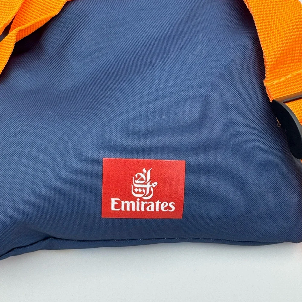 Emirates Kids Packable Backpack Airline‎ Travel Bag Folds Into Pouch